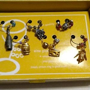 Wine Charms for Stem Glasses (Set of 6)